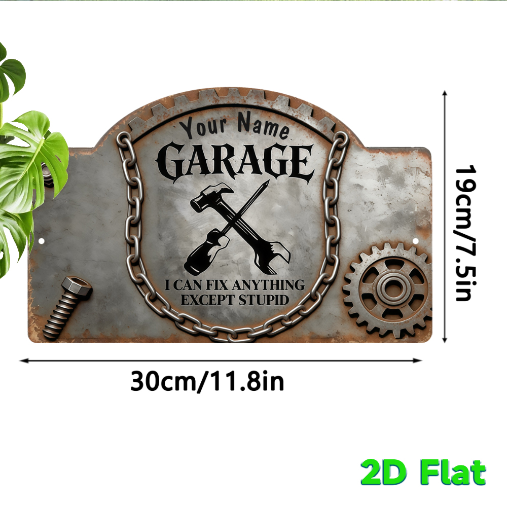 Custom Name Vintage Gear Garag - Workshop Tools Name review and price
