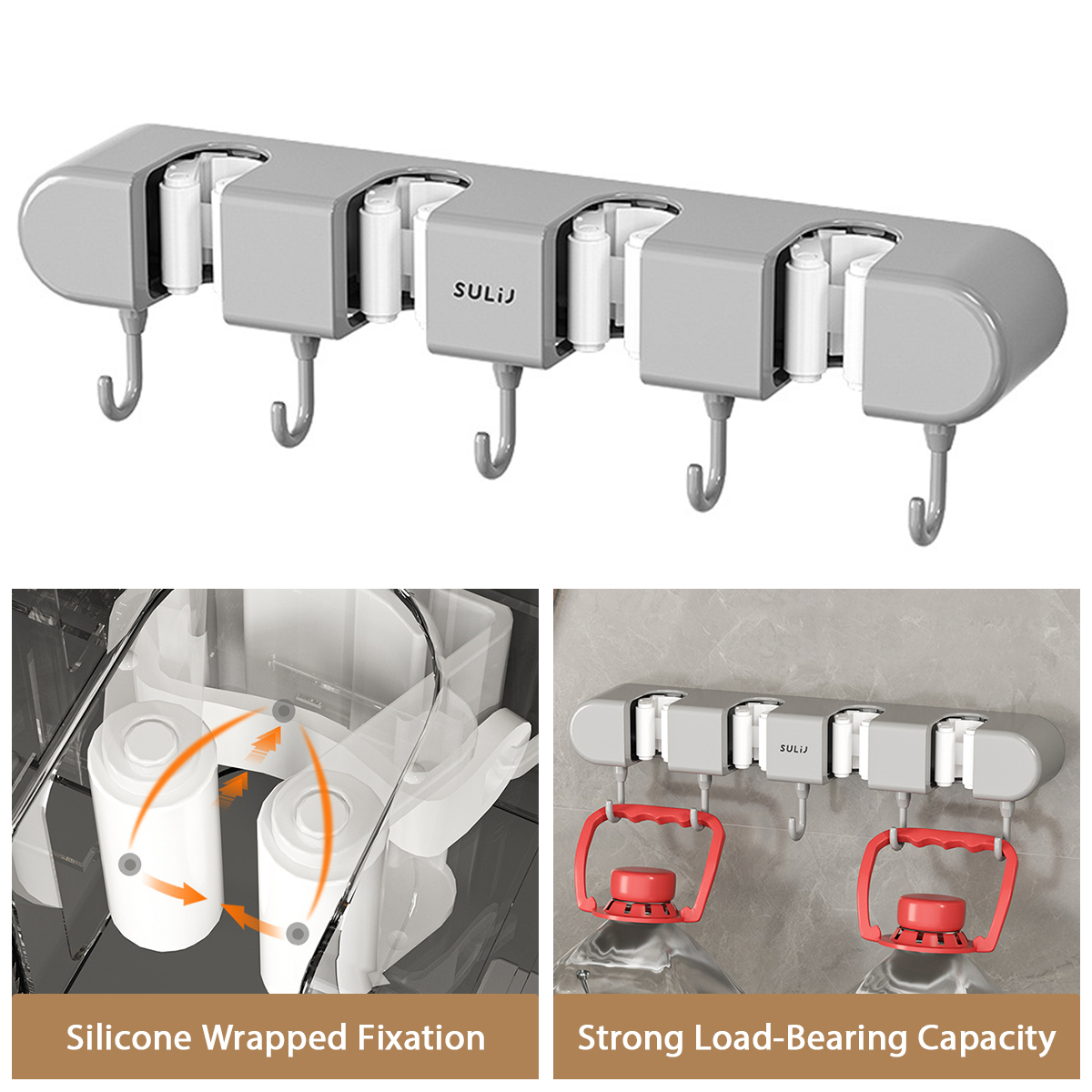 Broom Mop Holder with Hooks Wa - Workshop Tools On Wall review and price