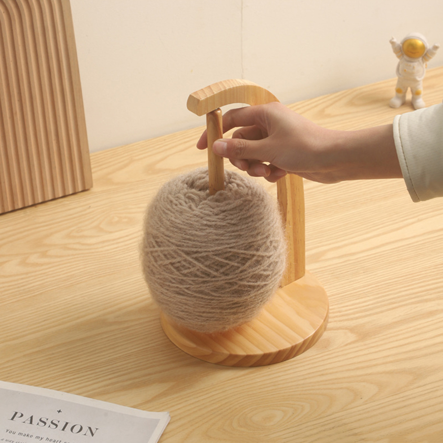 Wooden Yarn Holder Spinning Kn - Mechanical Workshop Tools And Equipment review and price