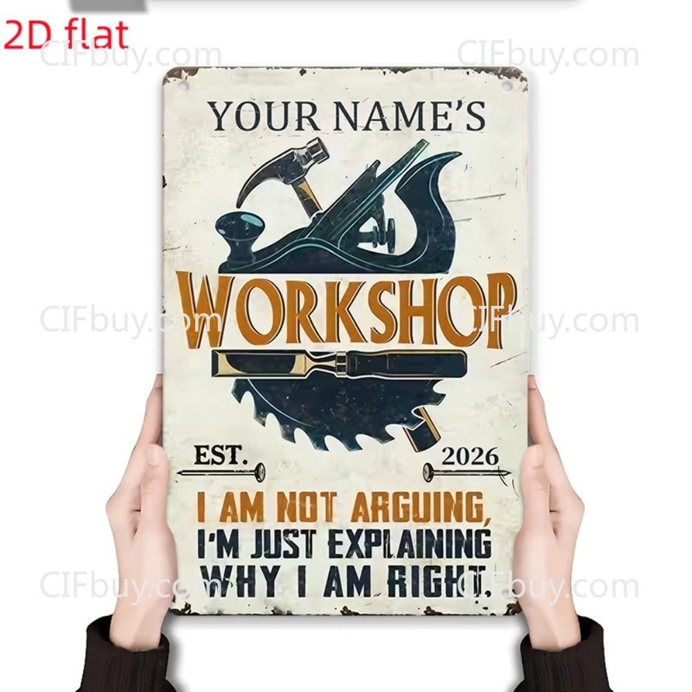 Custom Name Workshop Metal Sig - Workshop Tools Name review and price